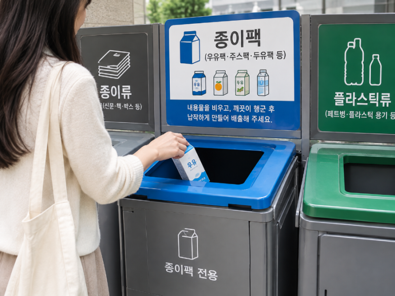 우유팩 그냥 종이로 버리셨나요? 2027년부터 달라지는 분리배출 방법