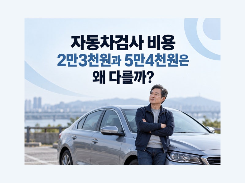 자동차검사 비용｜2만3천원과 5만4천원은 왜 다를까?