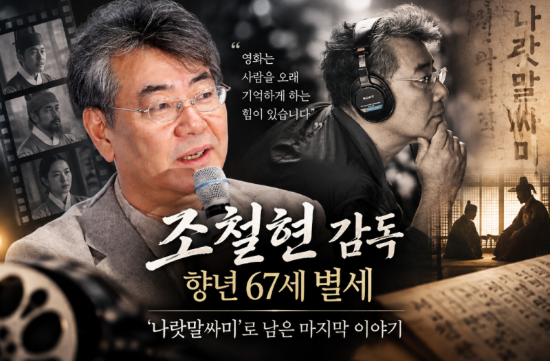 조철현 감독 누구? 프로필·나이·아내 가족…‘나랏말싸미’ 담도암 별세
