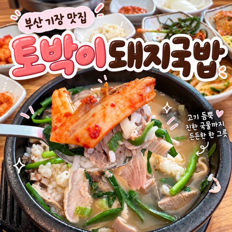 기장 국밥 맛집 토박이돼지국밥｜부산 돼지국밥 든든한 한 그릇, 롯데월드 맛집 추천