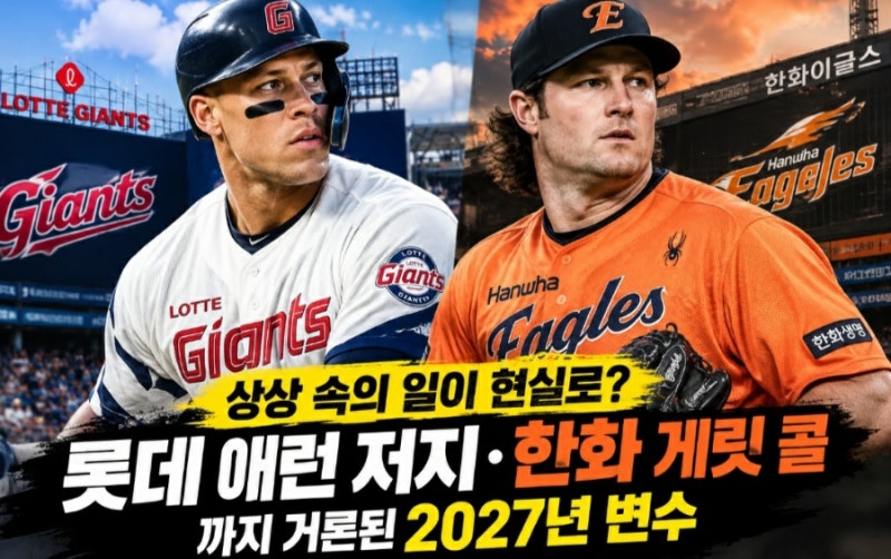 "상상 속의 일이 현실로?" 롯데 애런 저지·한화 게릿 콜까지 거론된 2027년 MLB 변수