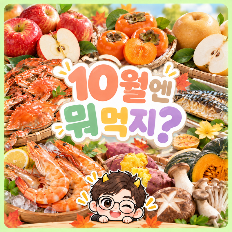 10월 제철음식 과일 뭐가 있을까? 가을 먹거리 정리