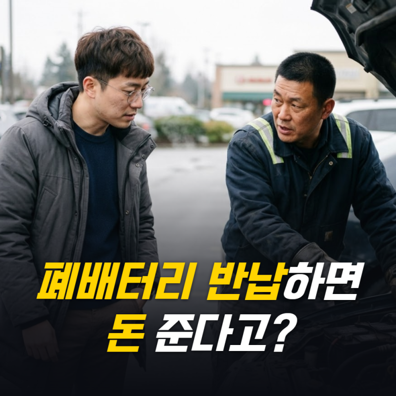 "폐배터리만 반납해도 싸진다" 자동차 배터리 교체 비용