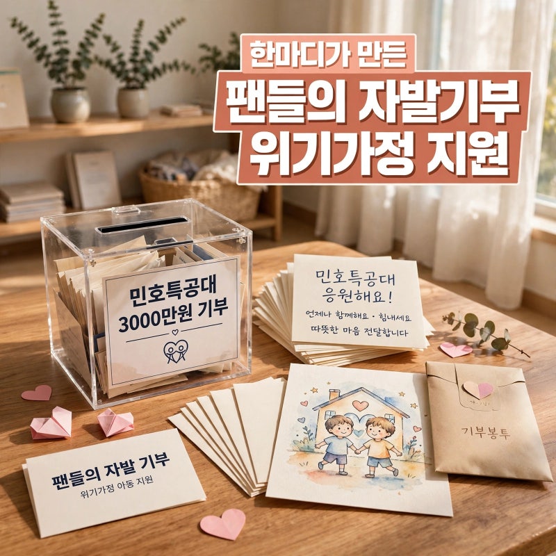 장민호 한마디에 민호특공대 3000만원 기부, 어떻게 쓰이나
