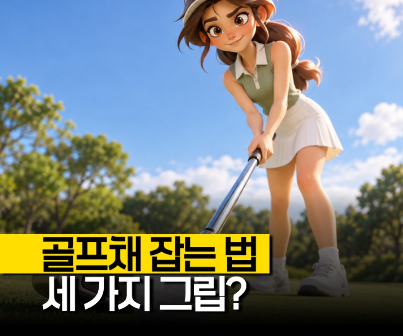 골프채잡는법, 퍼터그립잡는법과 교체 순서 알려드릴게요