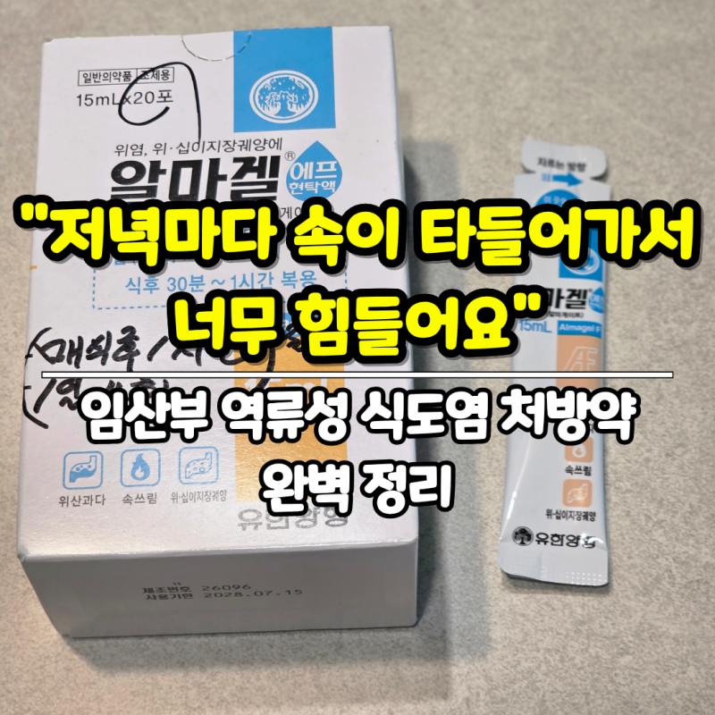 "저녁마다 속이 타들어가서 너무 힘들어요" 임산부 역류성 식도염 처방약 완벽 정리