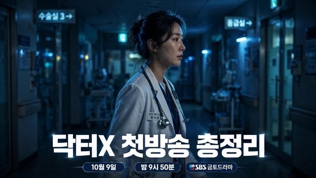 닥터X 첫방송｜10월 9일 밤 9시 50분… 김지원 메디컬 느와르 총정리