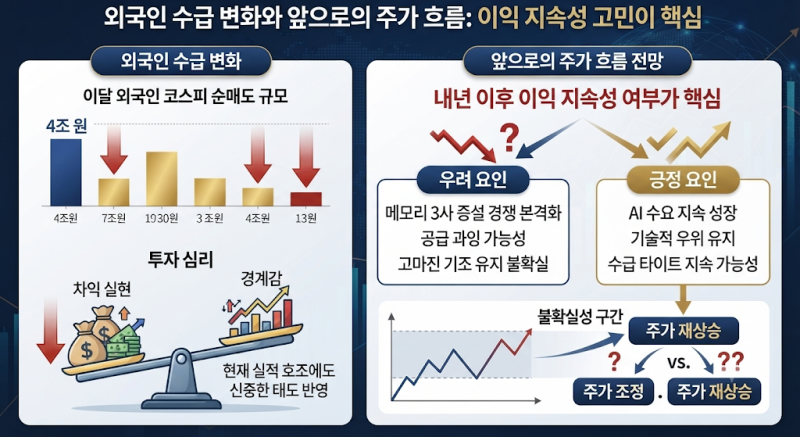 삼성전자 3분기 "실적 발표 대단하지만 주가와 외국인 수급 변화를 더 주목해야"