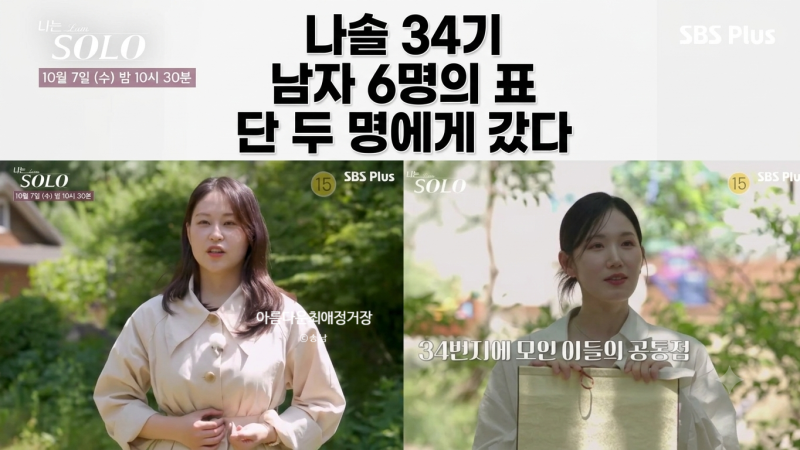 나는솔로 34기 첫인상 선택, 순자·현숙 3표씩 독식하고 영숙·영자·옥순 0표… 여자 5명은 왜 ....