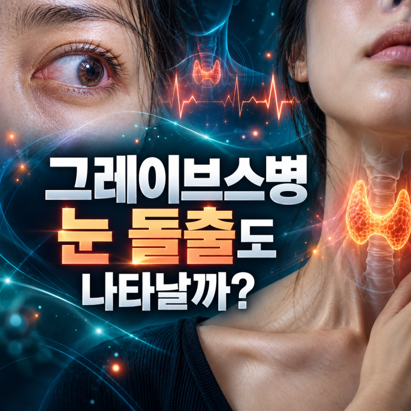 그레이브스병 증상, 갑상선기능항진증과 눈 돌출이 나타날까?