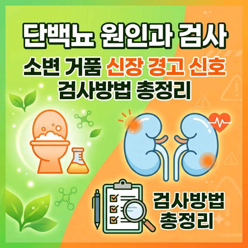 소변에 거품이 몽글몽글? 단백뇨 원인과 검사방법 총정리