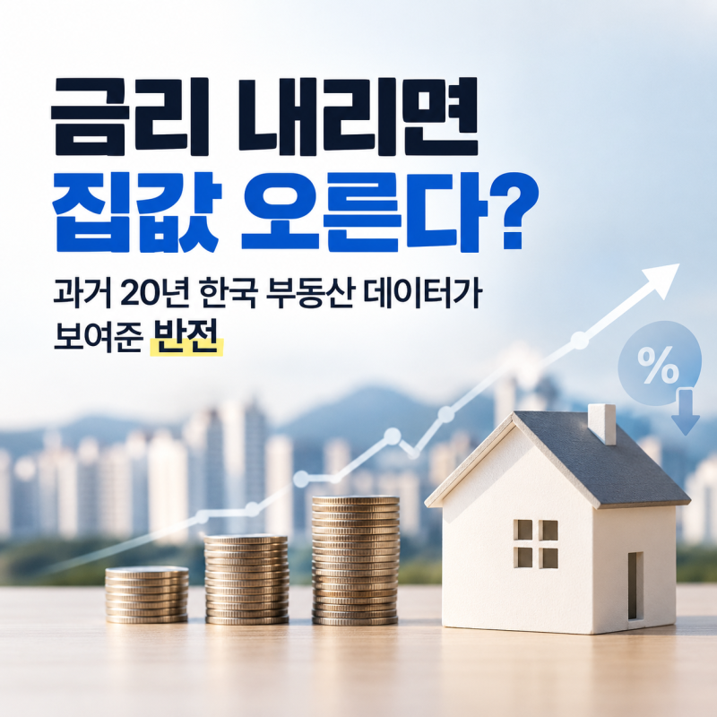 금리 내리면 집값 오른다? 과거 20년 한국 부동산 데이터가 보여준 반전