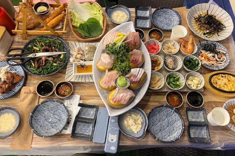 [강릉경포대맛집] 피쉬맨횟집 경포대본점 오션뷰와 신선한 모둠회 첫 방문 후기!