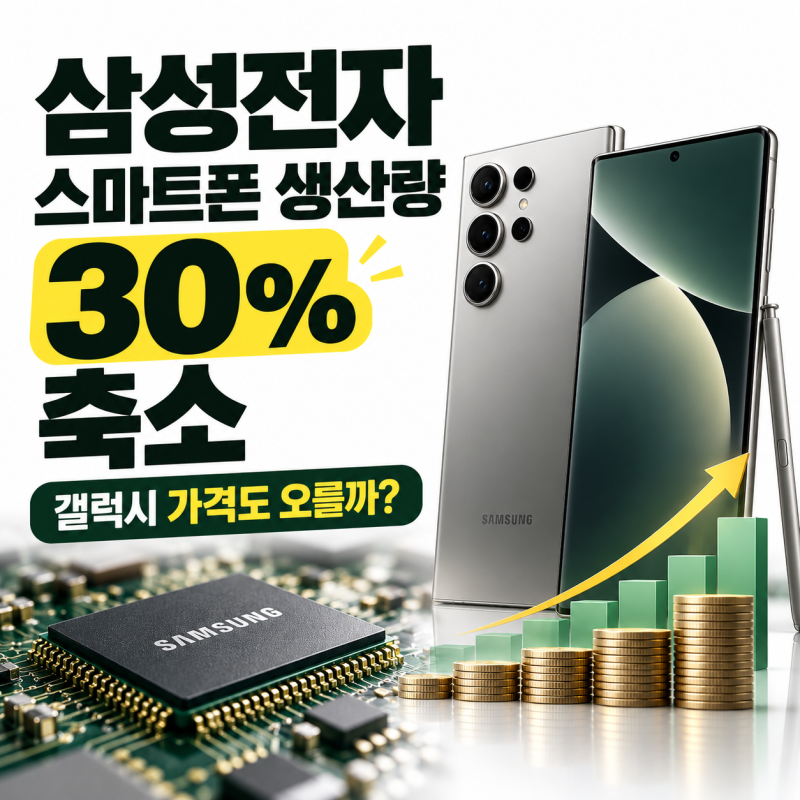 삼성전자 갤럭시 잘 팔리는데 생산량 30% 축소? 스마트폰 가격도 오를까?