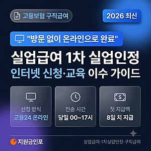 고용센터 방문 없이 집에서 끝! 2026년 실업급여 1차 실업인정 인터넷 신청 완벽 가이드