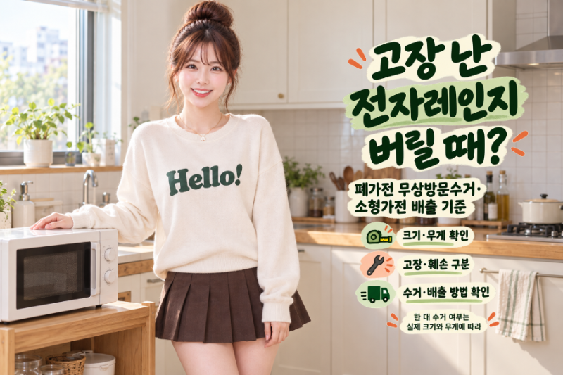 고장 난 전자레인지 버릴 때? 폐가전 무상방문수거·소형가전 배출 기준