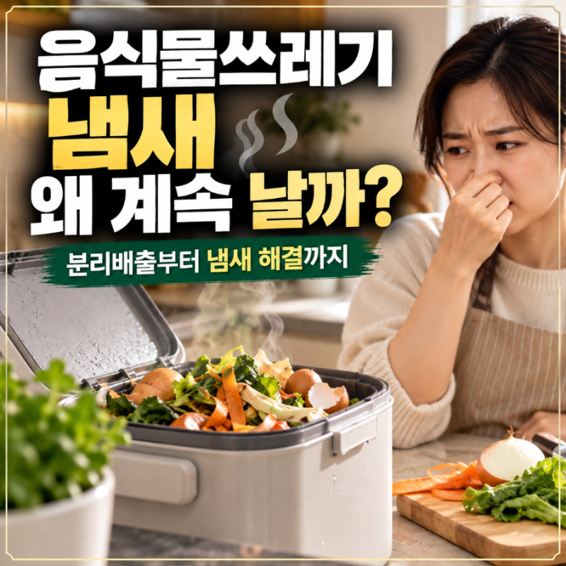 음식물쓰레기 냄새 줄이는 방법, 분리배출 기준부터 쿠쿠 음식물처리기 3L 선택까지