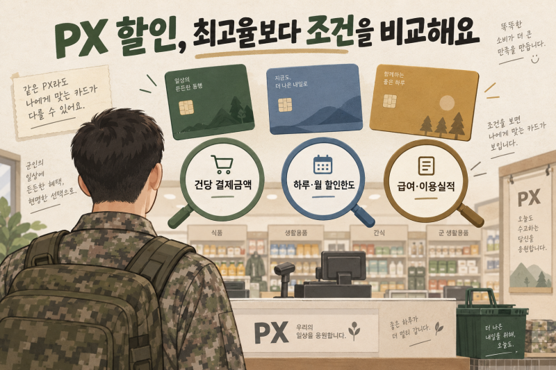 나라사랑카드 3기 비교, PX·교통·편의점에서 실제 받는 혜택은?