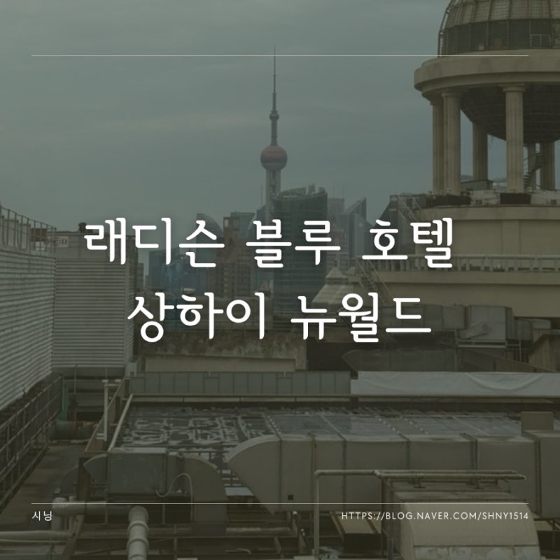 내돈내산 상하이 난징동루 호텔 래디슨 블루 호텔 상하이 뉴월드 上海新世界丽笙大酒店 주....