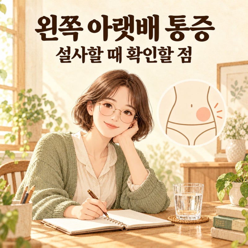 왼쪽 아랫배 통증과 설사, 원인보다 먼저 확인할 진료 신호