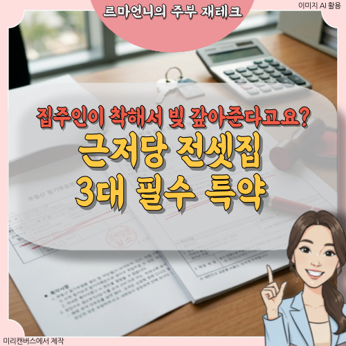 집주인 인상만 믿고 계약서 썼다가 전세금 날린다! 근저당 잡힌 집 들어갈 때 무조건 박아야 ....