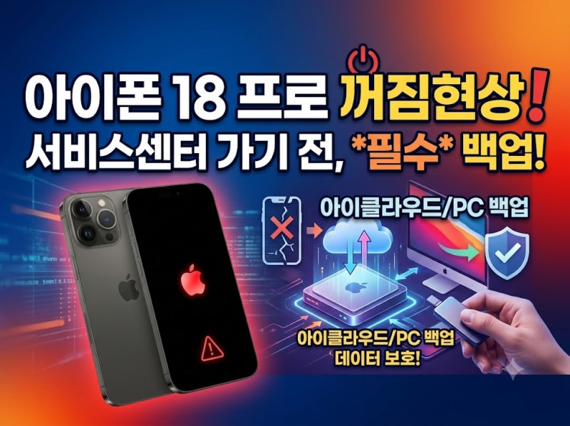 아이폰 18 프로 꺼짐현상, 서비스센터 방문 전 반드시 해야 할 백업