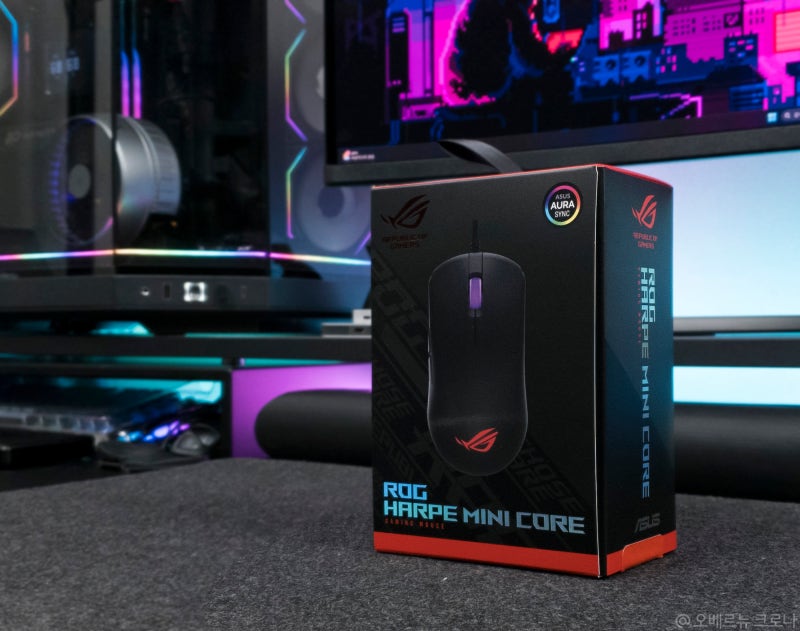 초경량 가성비 유선 게이밍 마우스 추천 ASUS ROG HARPE MINI CORE 사용기
