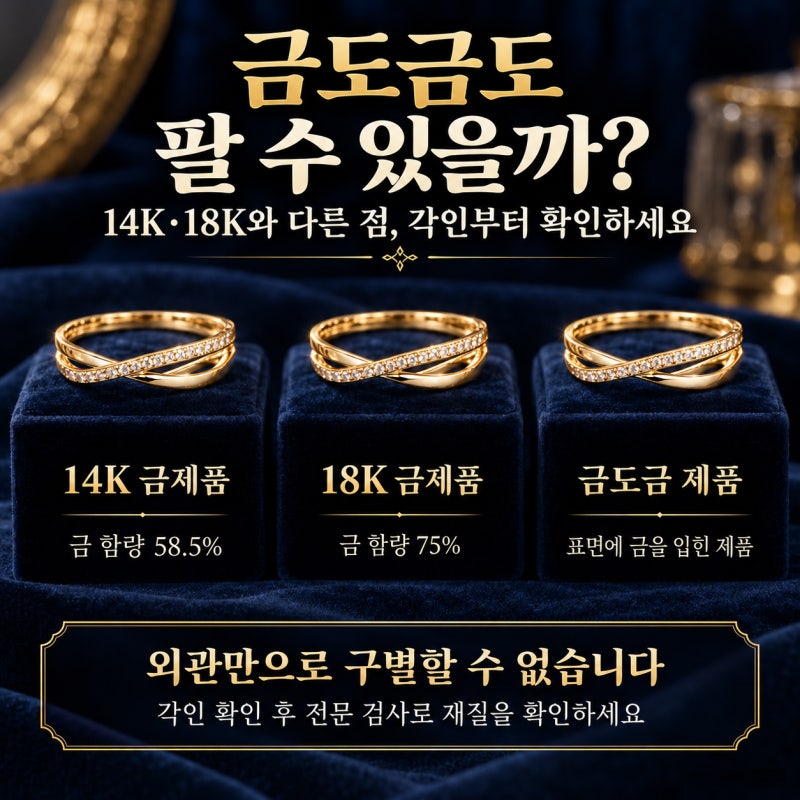 금도금도 팔 수 있을까? 14K·18K 금 각인과 구별하는 방법