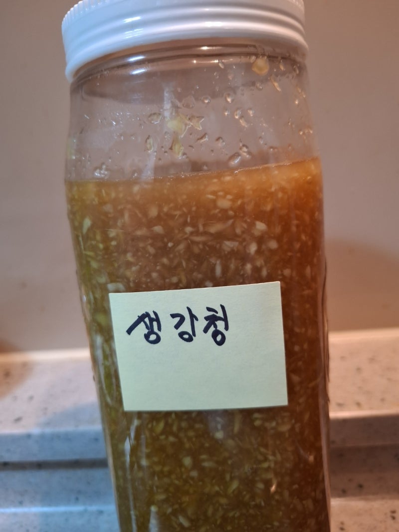 [내돈내산 5,900원의 행복] 요즘 제철 생강으로 꿀 넣고 만든 실패 없는 수제 생강청 레시피 효....