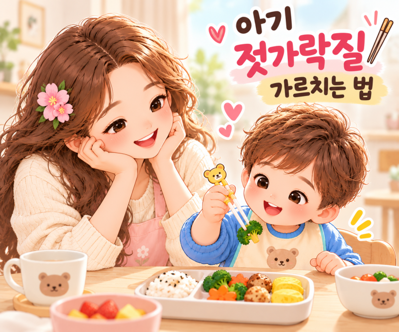 아기 젓가락질 가르치는 법｜젓가락 잡는 방법과 연습 시 주의사항