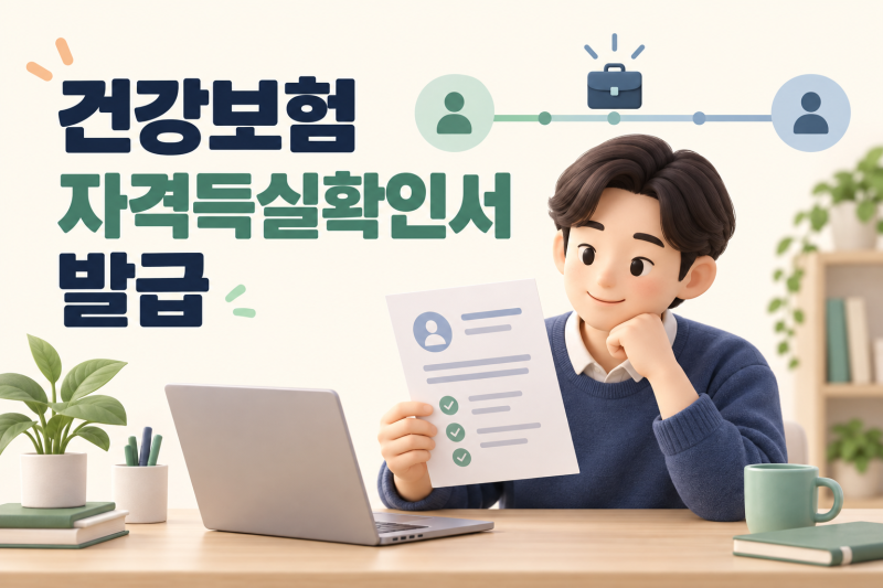 건강보험 자격득실확인서 발급: 정부24 경로와 제출 전 확인