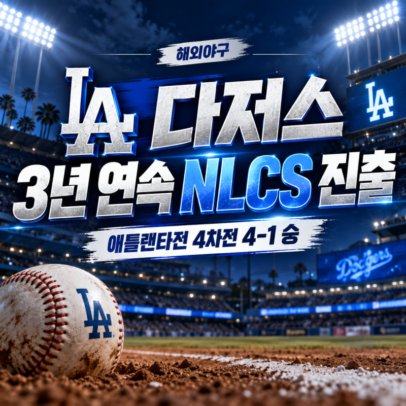 LA 다저스 3년 연속 NLCS 진출｜애틀랜타 4차전, 승부를 바꾼 결정적 한 방