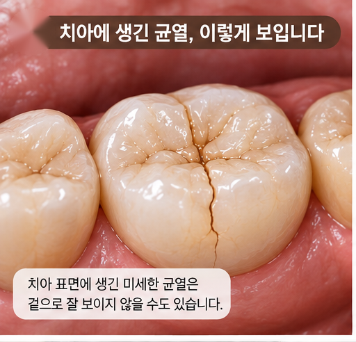 치아균열 증후군, 씹을 때 시큰 찌릿하다면 확인해보세요. 만수동치과에서 알려드려요