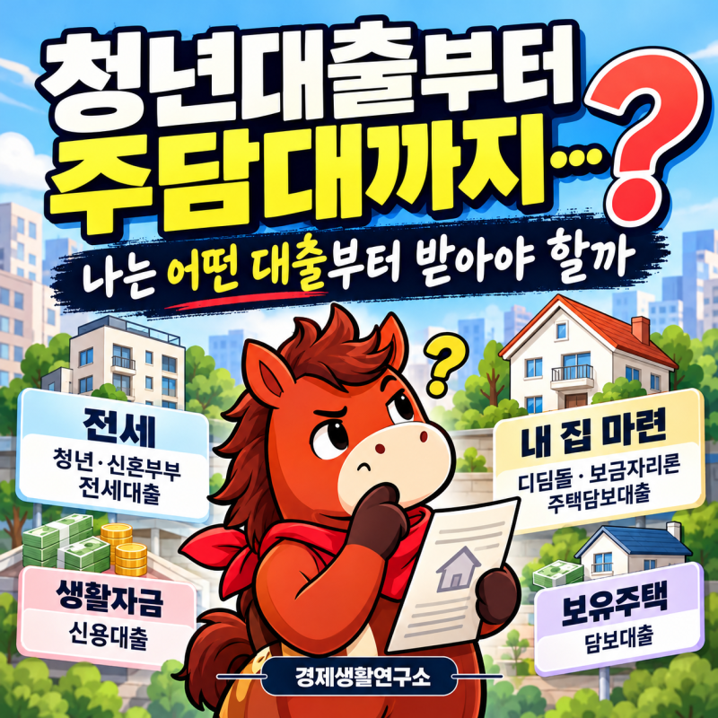 청년대출부터 주담대까지…나는 어떤 대출부터 받아야 할까