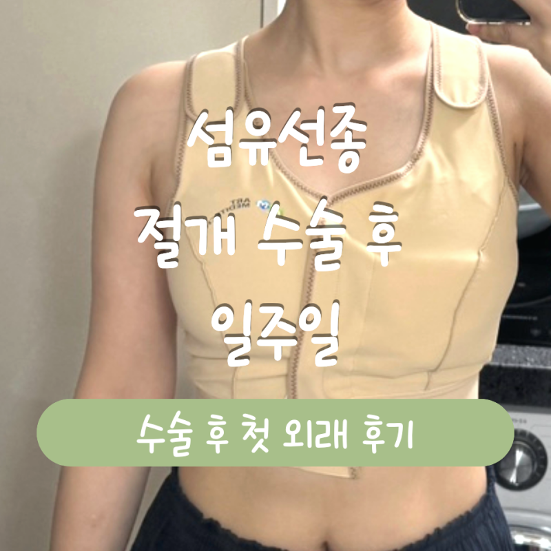 섬유선종+비정형유관증식증 수술 후 첫 외래｜초음파는 괜찮았는데 결과는 다음주