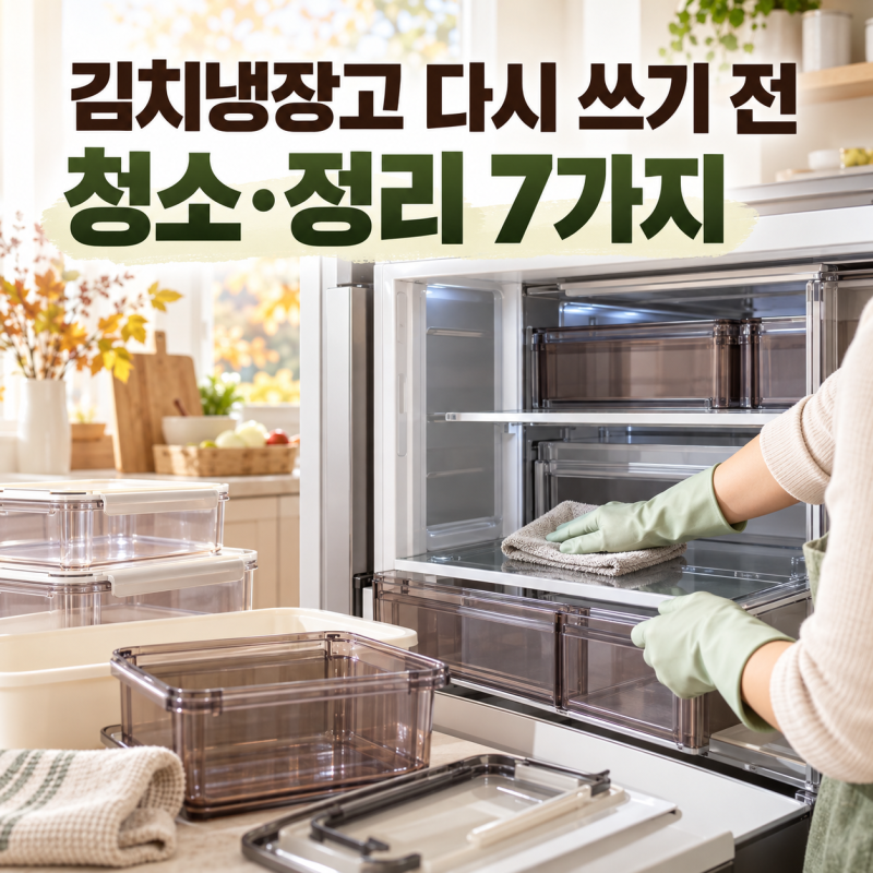 김장철 전 김치냉장고 청소하는 법｜냄새·성에 관리까지