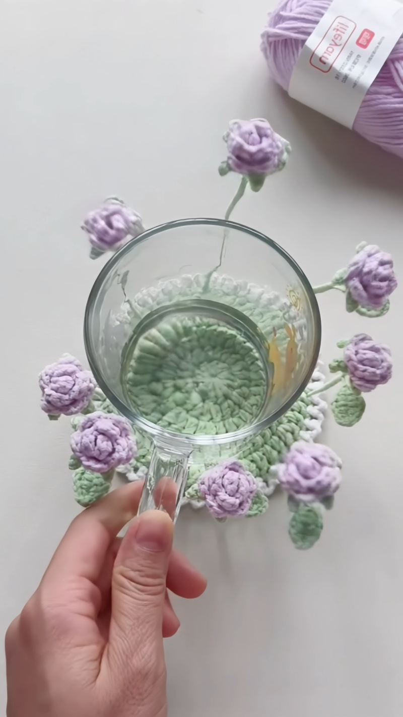 꽃 티코스터 만들기