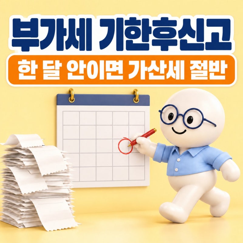 부가세 기한후신고 가산세, 한 달 안에 신고하면 절반이 답