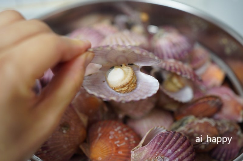 제철 해산물 추천 홍 가리비 찜 찌는 시간 7분과 세척, 월남쌈 문어숙회 조합