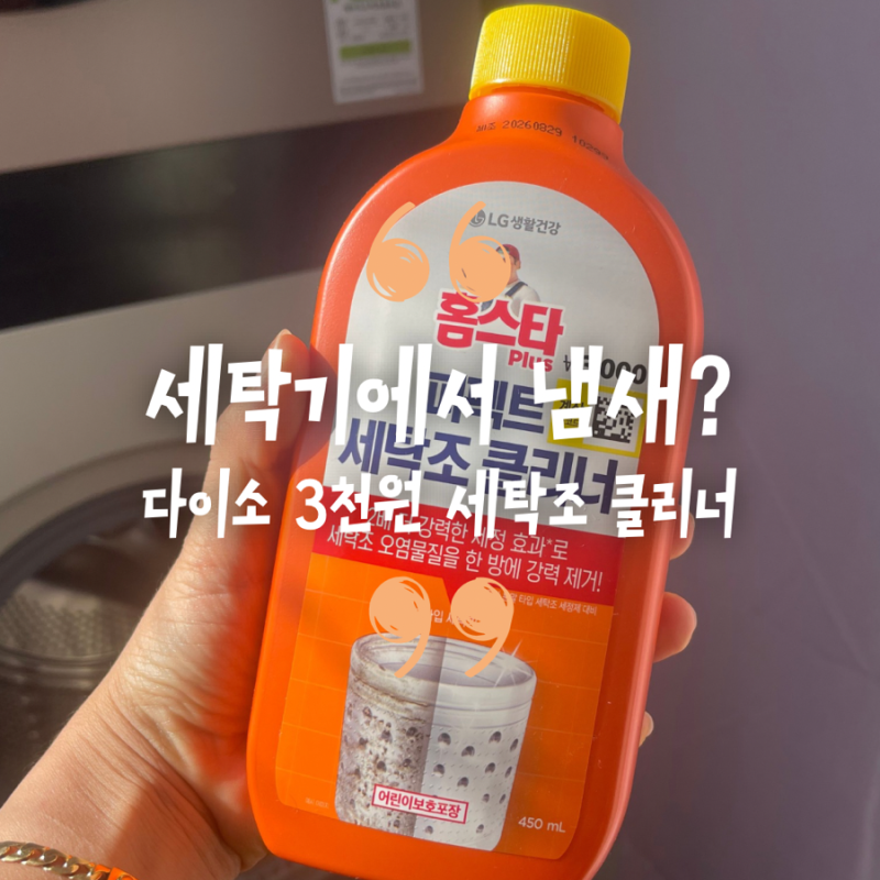 다이소에서 3천원 주고 산 홈스타 세탁조 클리너, 추천이유는?