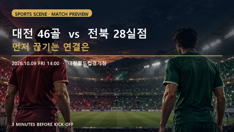 대전 전북 프리뷰｜46골 공격과 28실점 수비, 먼저 끊기는 연결은