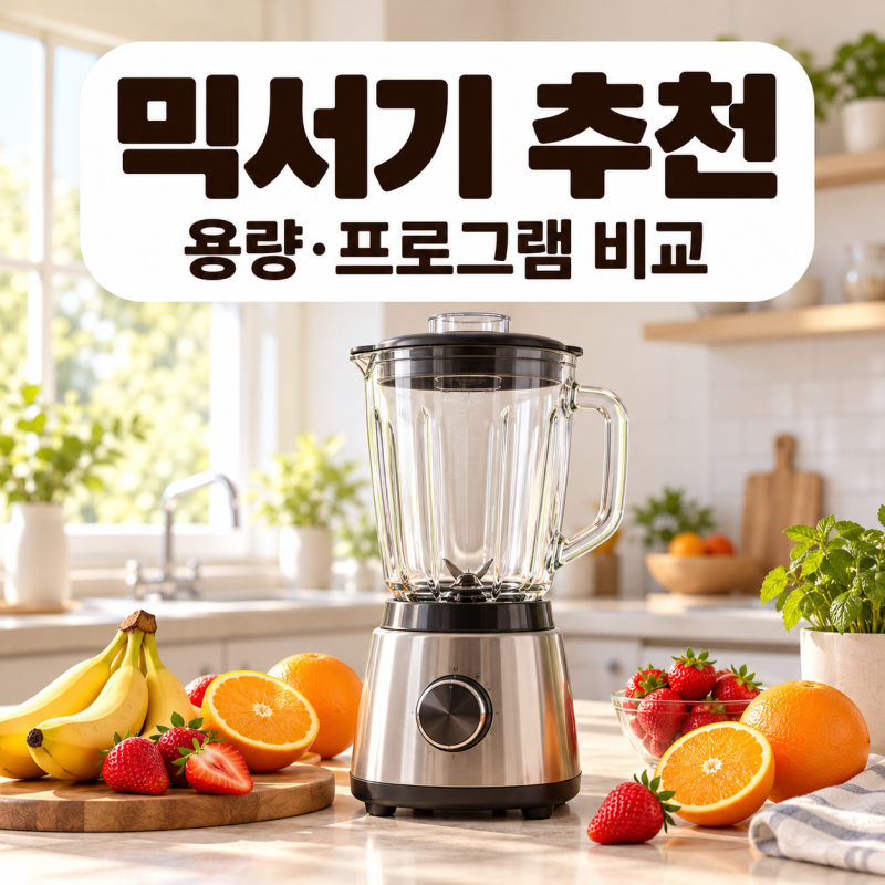믹서기 추천 필립스·테팔 유리 블렌더 비교, 용량과 뜨거운 재료 넣기 전 주의점