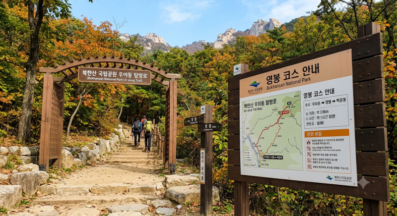 북한산 등산 초보 추천 코스 및 하산 후 우이동 먹거리 지도 가이드