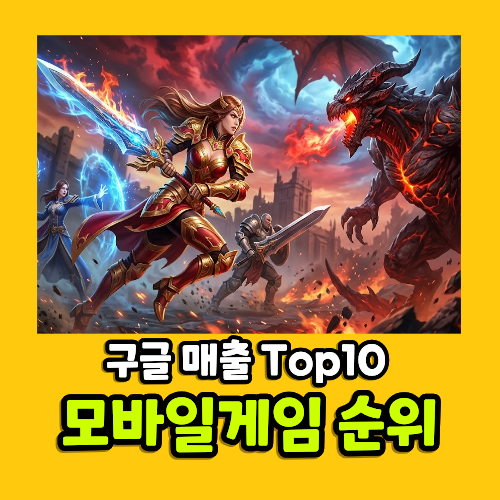 10월 모바일게임 순위 구글 매출 대세 TOP 10