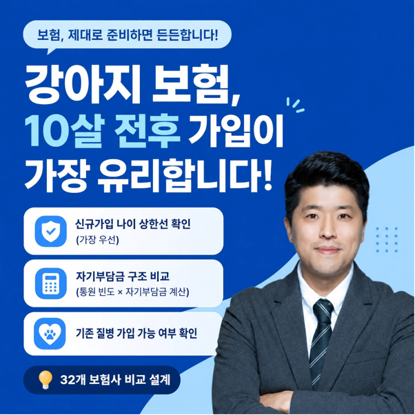 강아지 보험, 10살 되기 전에 꼭 확인하세요｜9살부터 가입이 급해지는 이유