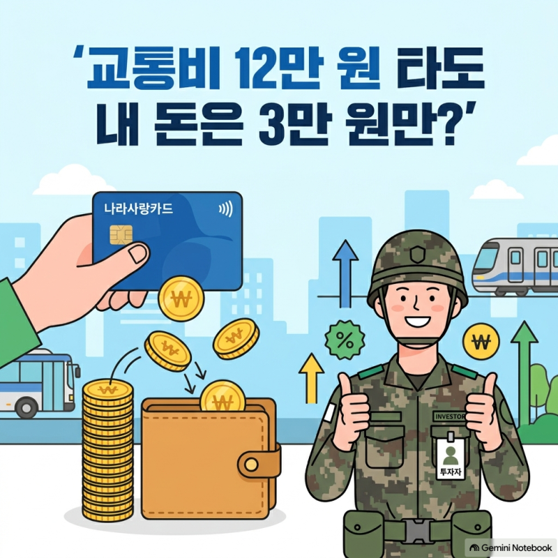 대중교통비 12만 원 타도 내 돈은 3만 원만 나가는 K패스 X 나라사랑카드 결합 꿀팁