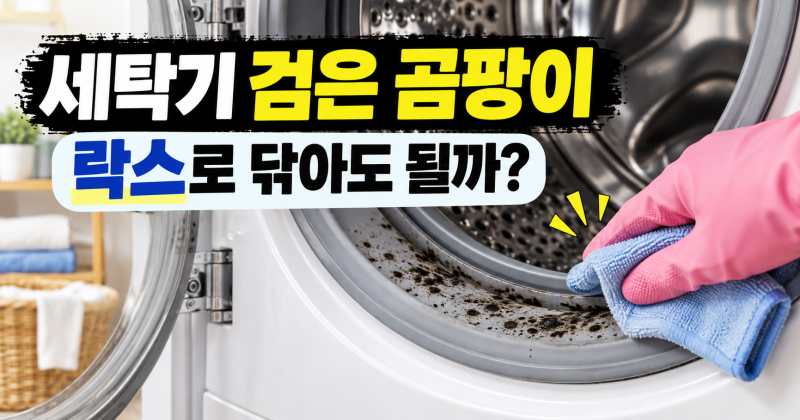 세탁기 고무패킹 검은 곰팡이, 락스로 닦아도 될까? 청소 전 꼭 확인하세요