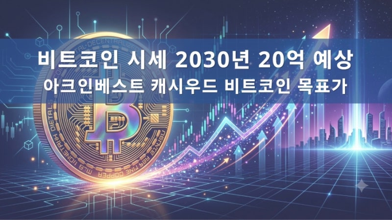 비트코인 시세 전망, 2030년 20억 예상, 아크인베스트 캐시우드 목표가, AI 결제 수혜, 결제 가....