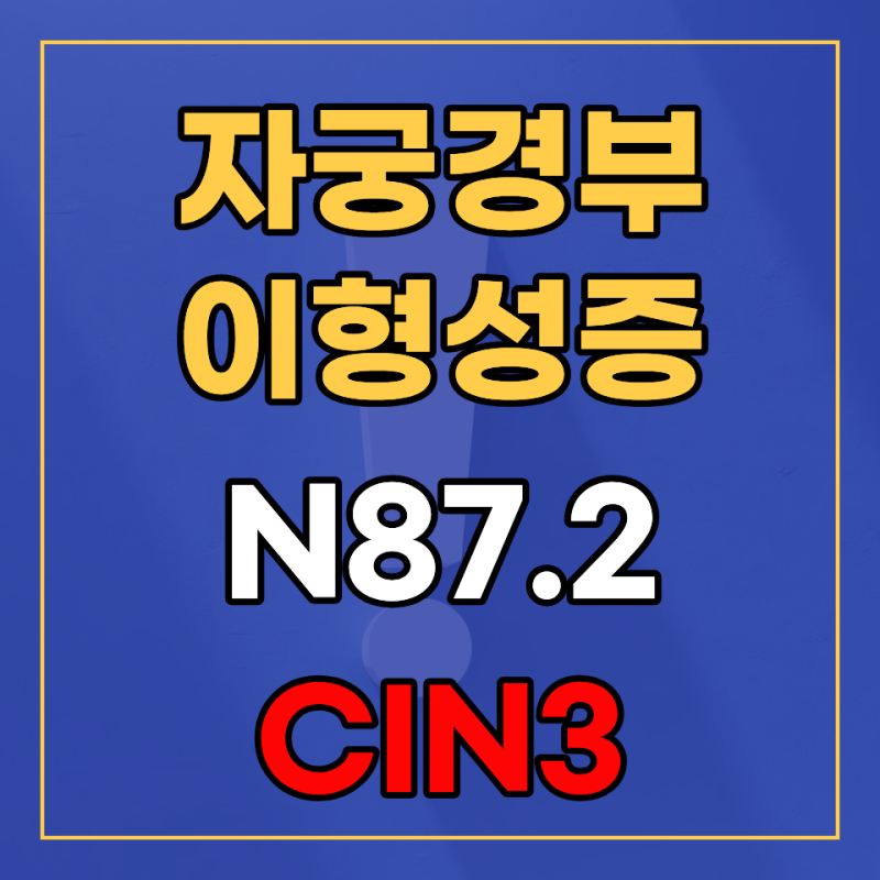 N87.2 자궁경부이형성증 CIN3 진단, 제자리암 진단비 보상 가능할까?