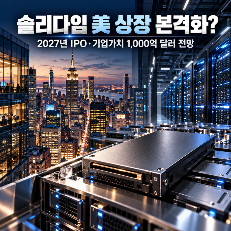 SK하이닉스 솔리다임 미국 상장, 2027년 IPO 추진…기업가치 1,000억 달러, 주주에게 호재일까?